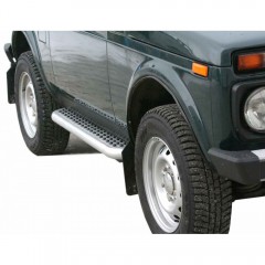 Защита порогов с резинкой «Эксклюзив» для B@3 21214 "L@DA 4х4", L@DA 4x4 Urban