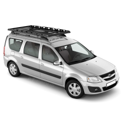 Багажник-корзина трёхсекционная универсальная с основанием-решетка (ППК) 2100х1100 мм под поперечины