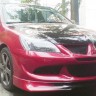 Накладка (юбка) переднего бампера "EVO" (Для бампера EVO) для Mitsubishi Lancer IX (2003-2009) купить недорого с доставкой в Уссурийск